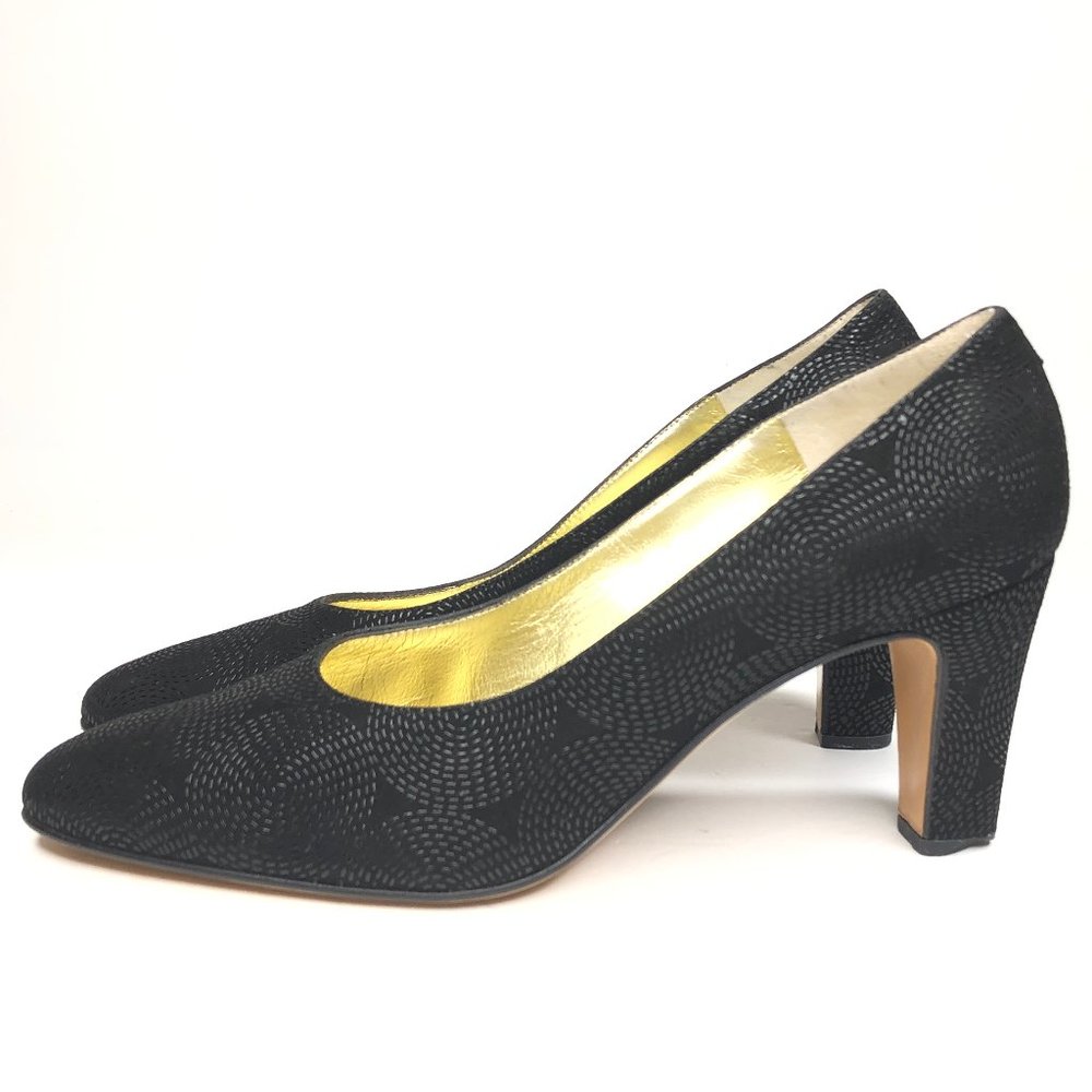 BRUNO MAGLI Black Circle Motif Pumps #939 - Picture 3 of 8